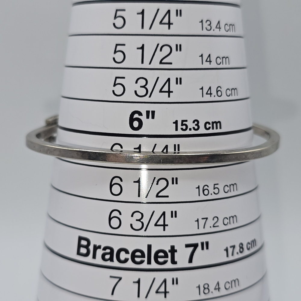 Taxco Mexico Abalone Inlay Hinged Bangle Bracelet Silver Tone, 6-1/2" - Picture 10 of 10